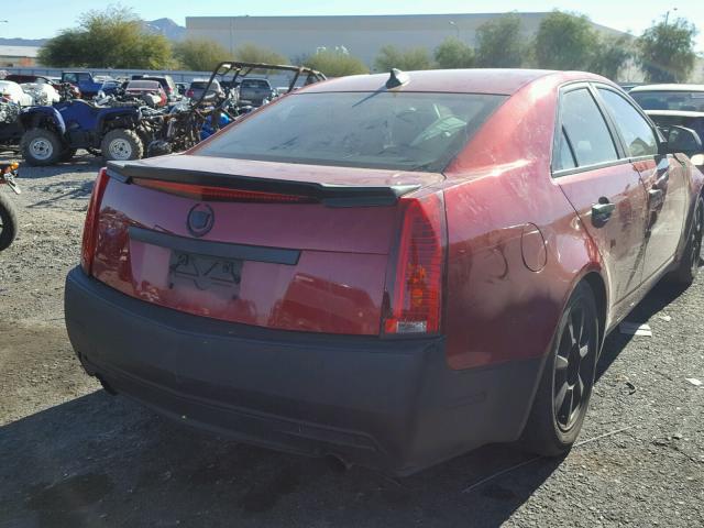 1G6DF577190112810 - 2009 CADILLAC CTS RED photo 4