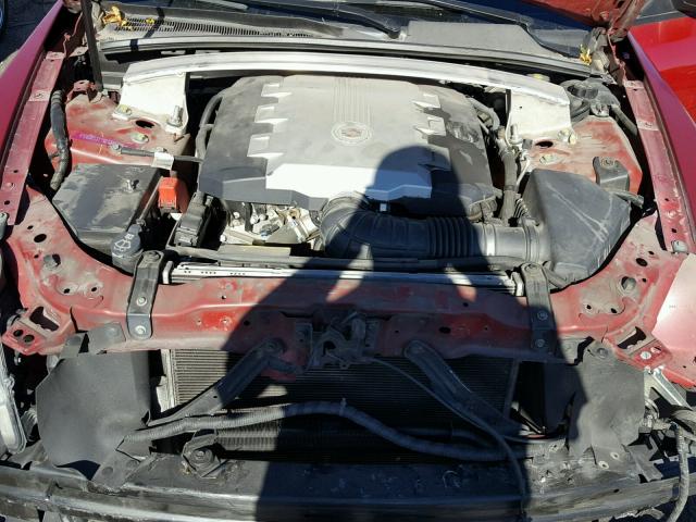 1G6DF577190112810 - 2009 CADILLAC CTS RED photo 7