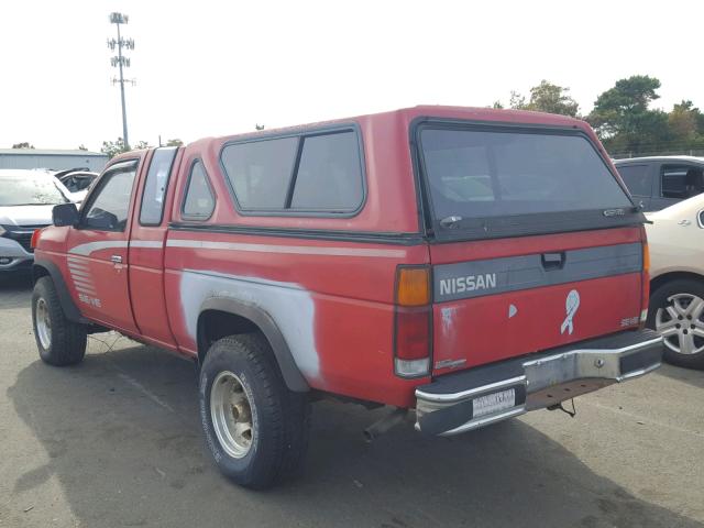 1N6HD16Y0PC368632 - 1993 NISSAN TRUCK KING RED photo 3