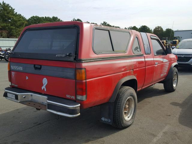 1N6HD16Y0PC368632 - 1993 NISSAN TRUCK KING RED photo 4