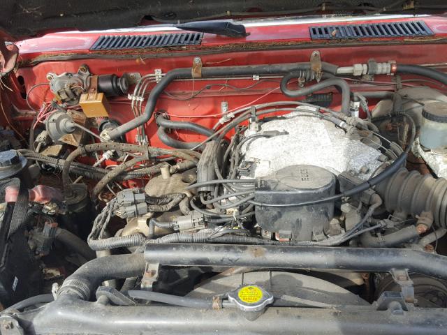 1N6HD16Y0PC368632 - 1993 NISSAN TRUCK KING RED photo 7