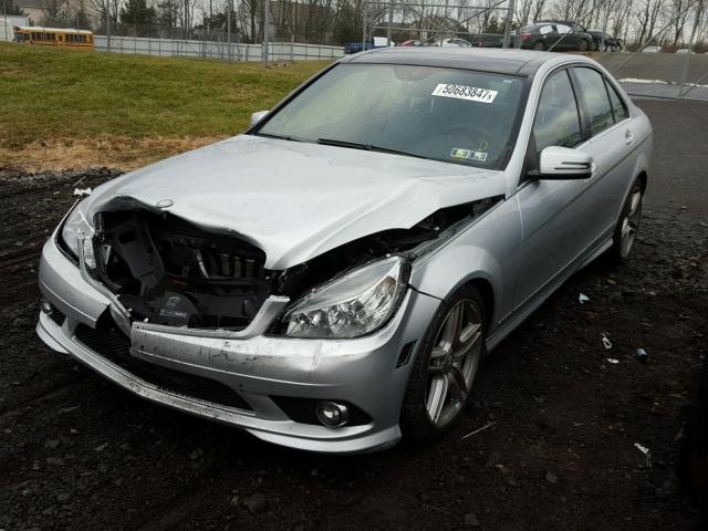 WDDGF8BB6AR126795 - 2010 MERCEDES-BENZ C 300 4MAT SILVER photo 2