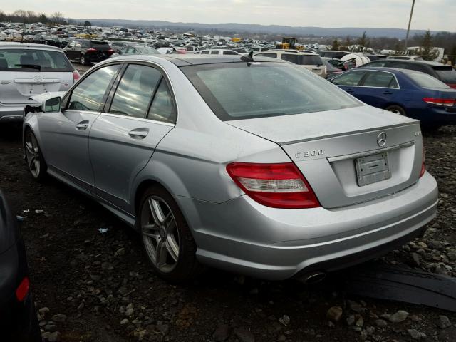 WDDGF8BB6AR126795 - 2010 MERCEDES-BENZ C 300 4MAT SILVER photo 3