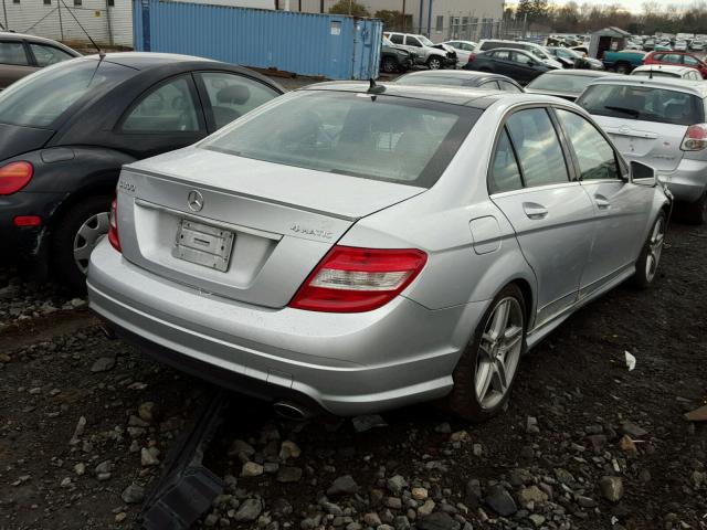 WDDGF8BB6AR126795 - 2010 MERCEDES-BENZ C 300 4MAT SILVER photo 4