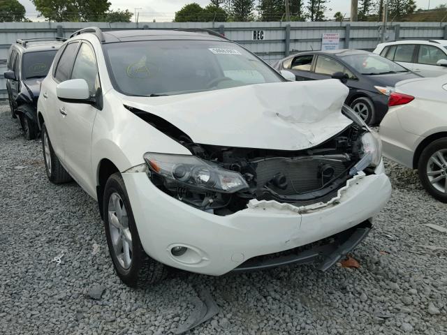 JN8AZ18W69W135734 - 2009 NISSAN MURANO S WHITE photo 1