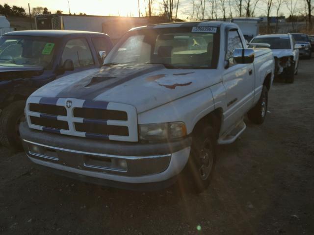 1B7HC16Y2TS690131 - 1996 DODGE RAM 1500 BLUE photo 2