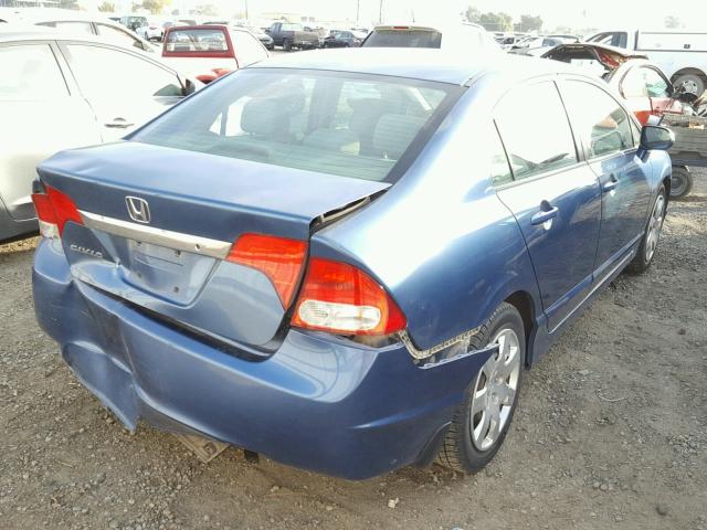 2HGFA1F57AH581012 - 2010 HONDA CIVIC LX BLUE photo 4