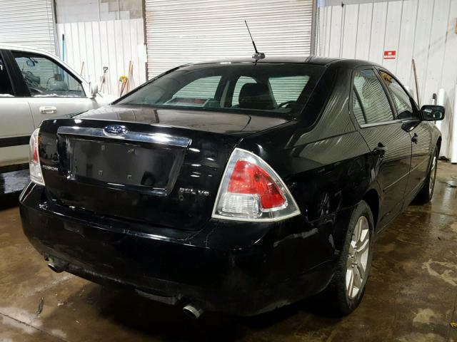 3FAHP08138R189580 - 2008 FORD FUSION SEL BLACK photo 4