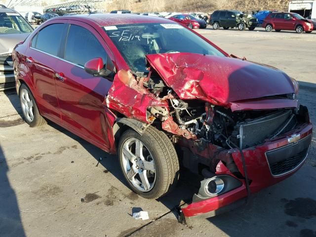 1G1JE5SB0E4221589 - 2014 CHEVROLET SONIC LTZ RED photo 1