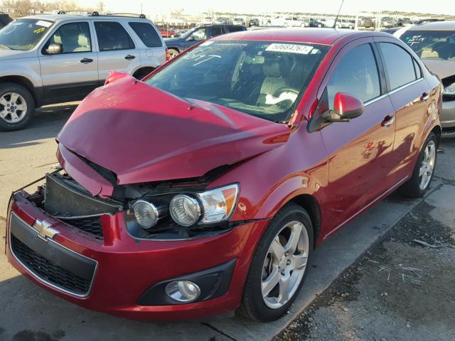 1G1JE5SB0E4221589 - 2014 CHEVROLET SONIC LTZ RED photo 2