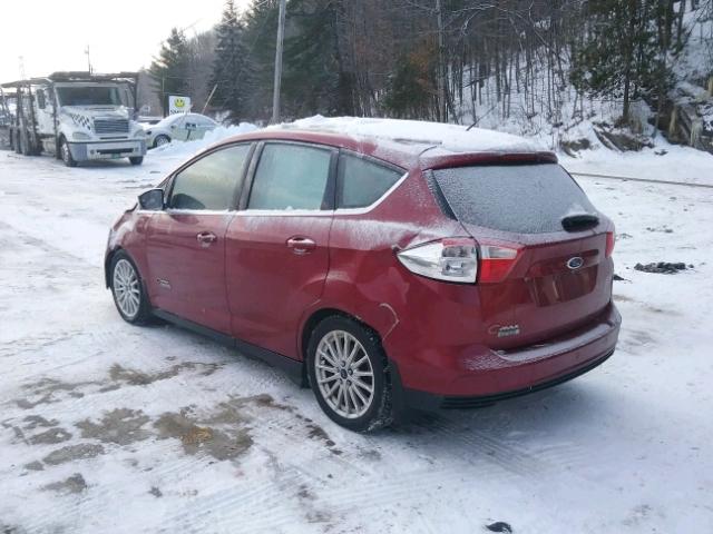 1FADP5CU1FL102557 - 2015 FORD C-MAX PREM RED photo 3