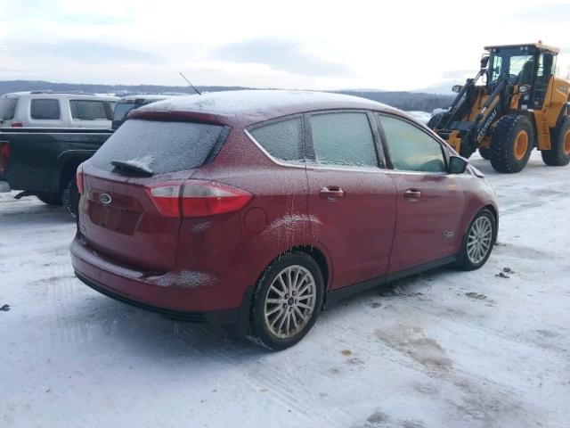 1FADP5CU1FL102557 - 2015 FORD C-MAX PREM RED photo 4