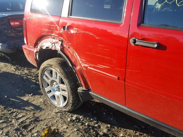 1D4PU4GX9BW576962 - 2011 DODGE NITRO HEAT RED photo 9