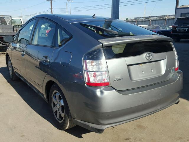 JTDKB20U940009299 - 2004 TOYOTA PRIUS GRAY photo 3