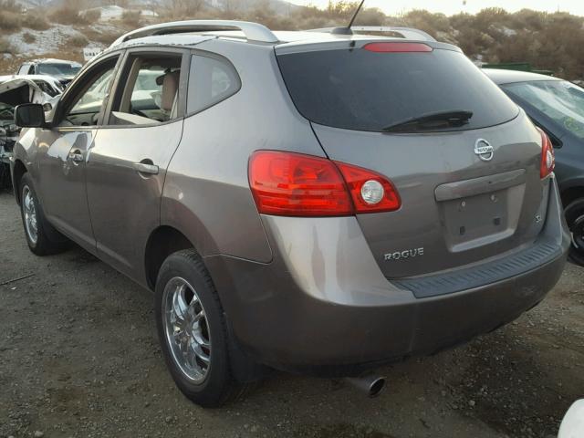 JN8AS58T09W328205 - 2009 NISSAN ROGUE S GRAY photo 3