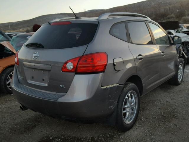 JN8AS58T09W328205 - 2009 NISSAN ROGUE S GRAY photo 4