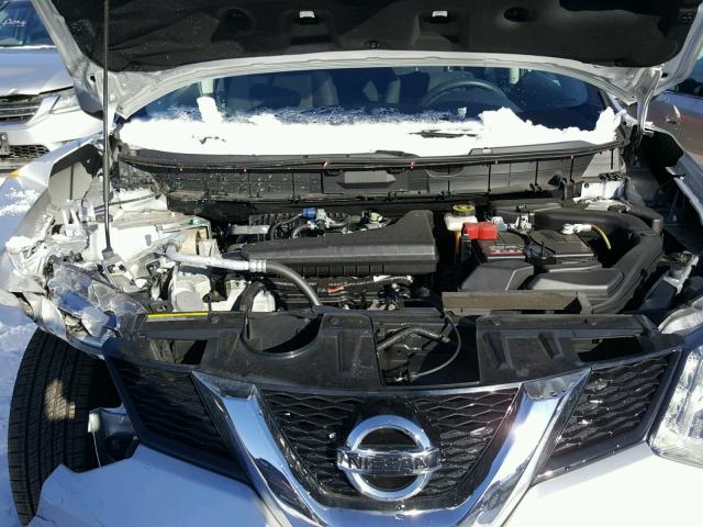 KNMAT2MVXGP649254 - 2016 NISSAN ROGUE S SILVER photo 7