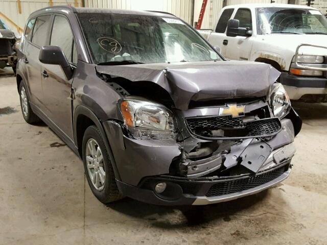 KL77P2EM0CK600721 - 2012 CHEVROLET ORLANDO LT GRAY photo 1