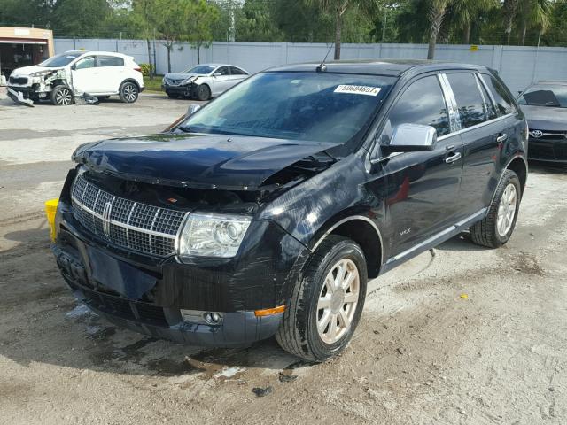 2LMDU68C17BJ03055 - 2007 LINCOLN MKX BLACK photo 2