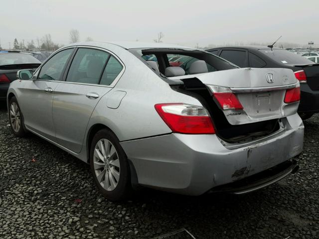 1HGCR2F75EA015583 - 2014 HONDA ACCORD EX SILVER photo 3