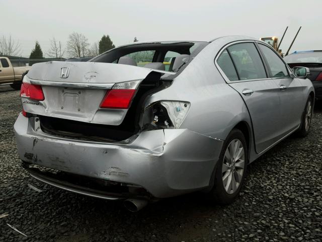 1HGCR2F75EA015583 - 2014 HONDA ACCORD EX SILVER photo 4