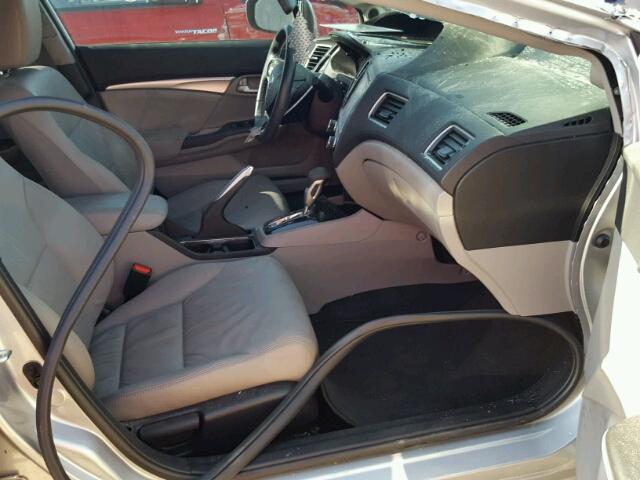 2HGFB2F93FH531270 - 2015 HONDA CIVIC EXL ვერცხლისფერი ფოტო 5