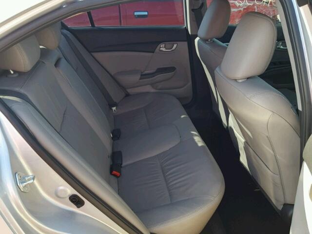 2HGFB2F93FH531270 - 2015 HONDA CIVIC EXL ვერცხლისფერი ფოტო 6