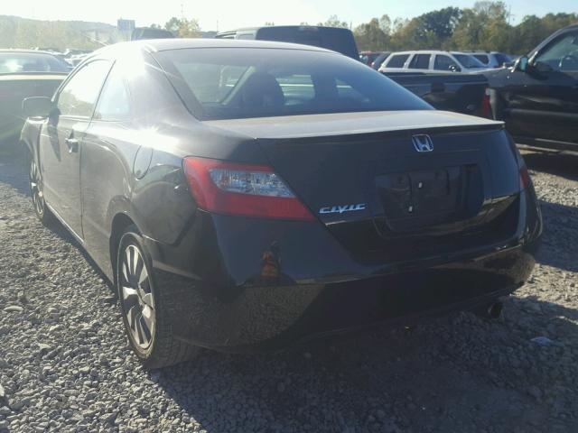 2HGFG1B96AH521696 - 2010 HONDA CIVIC EXL BLACK photo 3