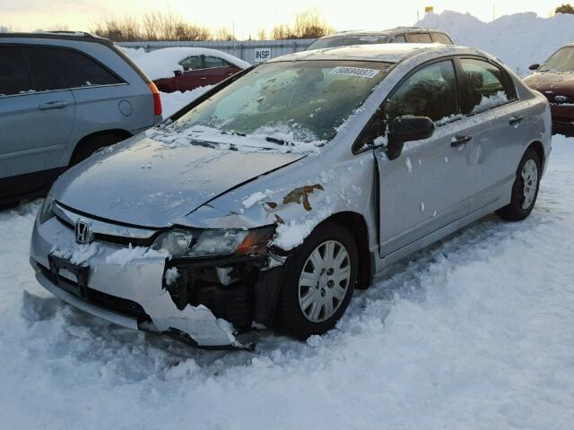 2HGFA16347H034030 - 2007 HONDA CIVIC DX SILVER photo 2