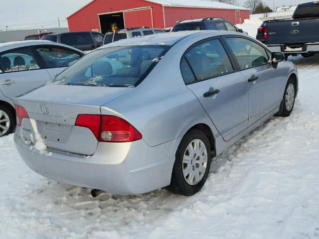 2HGFA16347H034030 - 2007 HONDA CIVIC DX SILVER photo 4