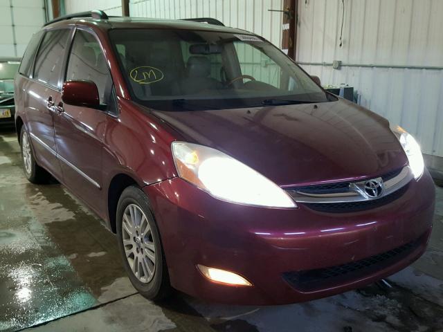 5TDZK22C18S215285 - 2008 TOYOTA SIENNA XLE RED photo 1