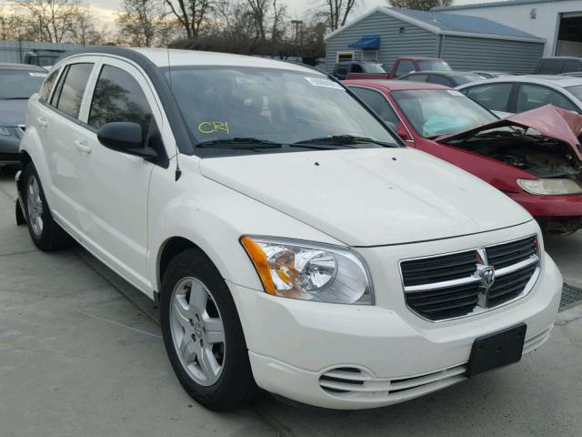 1B3HB48A39D172385 - 2009 DODGE CALIBER SX WHITE photo 1