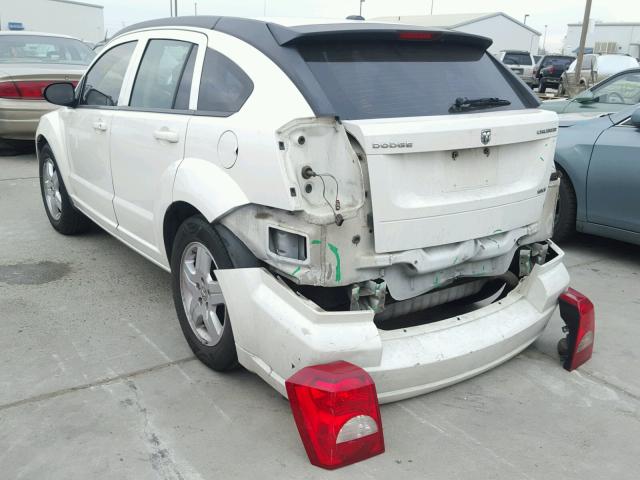 1B3HB48A39D172385 - 2009 DODGE CALIBER SX WHITE photo 3