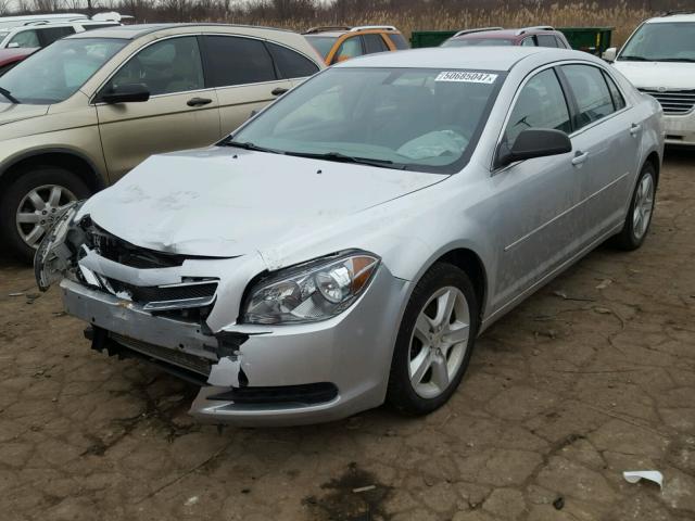 1G1ZB5EB2AF302678 - 2010 CHEVROLET MALIBU LS SILVER photo 2