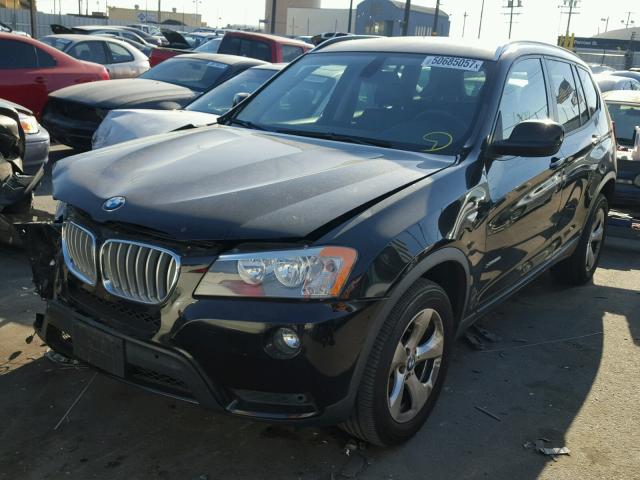 5UXWX5C56BL710515 - 2011 BMW X3 XDRIVE2 BLACK photo 2