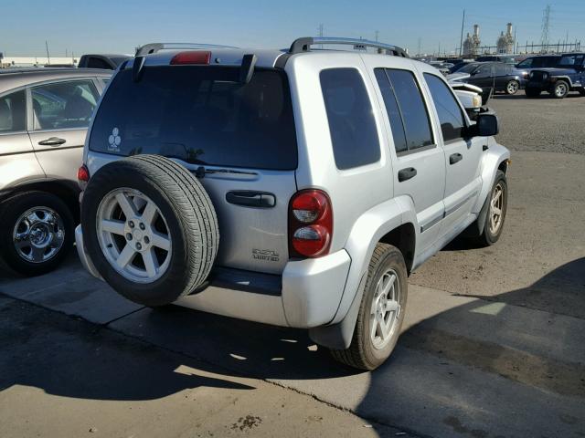 1J4GL58K45W596303 - 2005 JEEP LIBERTY LI SILVER photo 4