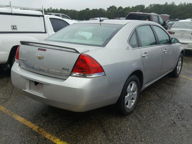 2G1WT58K289270541 - 2008 CHEVROLET IMPALA LT SILVER photo 4