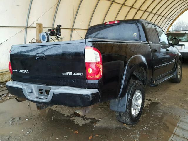 5TBDT48164S453550 - 2004 TOYOTA TUNDRA DOU BLACK photo 4