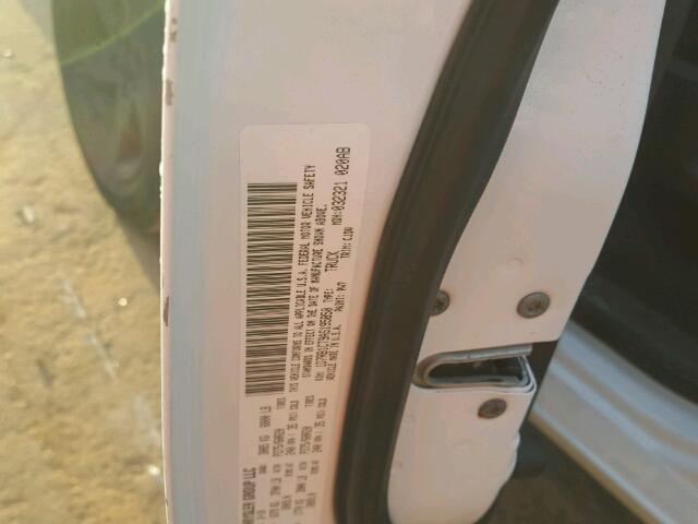 1D7RB1CT9AS195850 - 2010 DODGE RAM 1500 WHITE photo 10