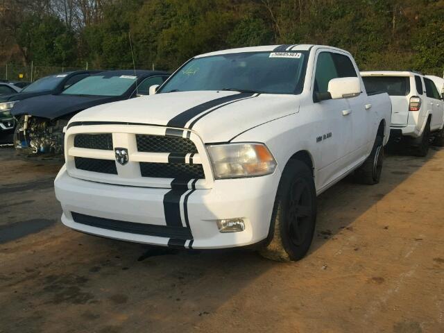 1D7RB1CT9AS195850 - 2010 DODGE RAM 1500 WHITE photo 2