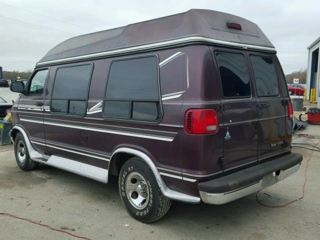 2B6HB11Y2YK163027 - 2000 DODGE RAM VAN B1 PURPLE photo 3