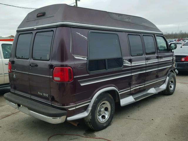 2B6HB11Y2YK163027 - 2000 DODGE RAM VAN B1 PURPLE photo 4