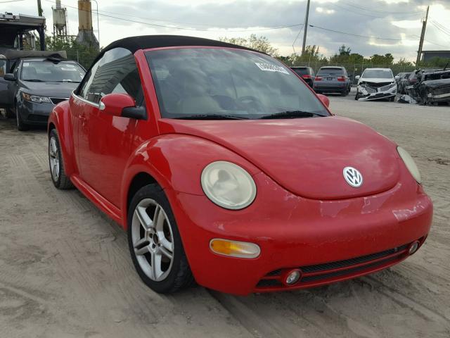 3VWCD31Y75M364828 - 2005 VOLKSWAGEN NEW BEETLE RED photo 1