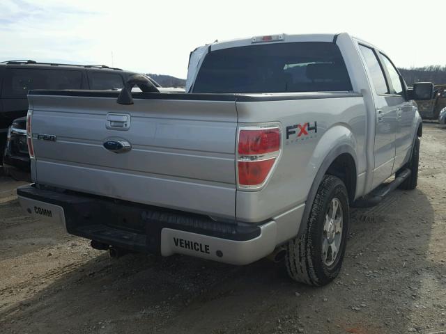 1FTPW14V99FA45005 - 2009 FORD F150 SUPER SILVER photo 4