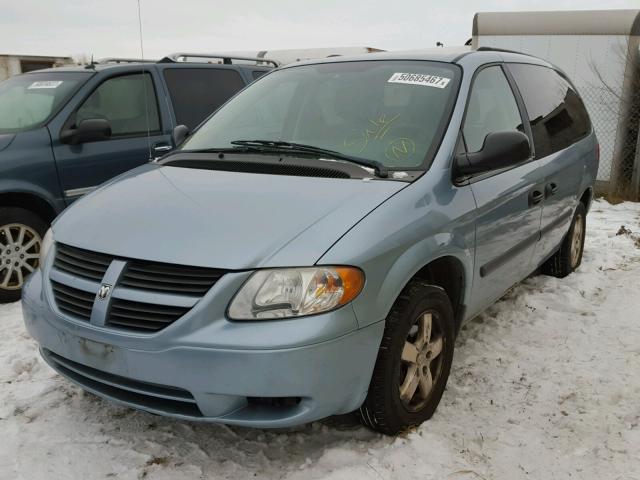 1D4GP24R76B598747 - 2006 DODGE GRAND CARA BLUE photo 2