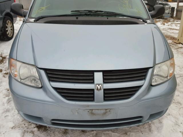 1D4GP24R76B598747 - 2006 DODGE GRAND CARA BLUE photo 7