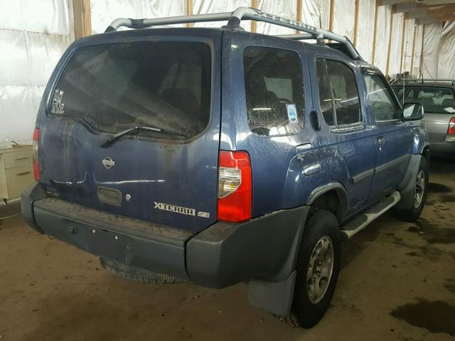 5N1ED28Y4YC536066 - 2000 NISSAN XTERRA XE BLUE photo 4