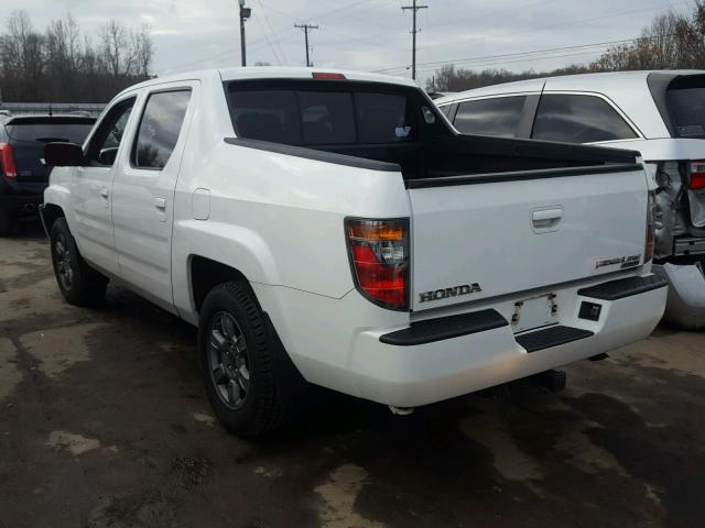 2HJYK16327H540892 - 2007 HONDA RIDGELINE WHITE photo 3