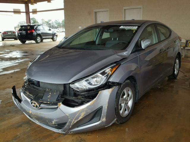 5NPDH4AE7FH606080 - 2015 HYUNDAI ELANTRA SE TEAL photo 2