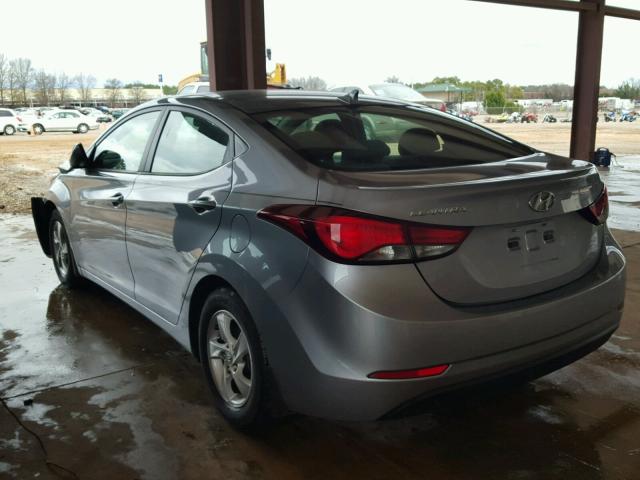 5NPDH4AE7FH606080 - 2015 HYUNDAI ELANTRA SE TEAL photo 3